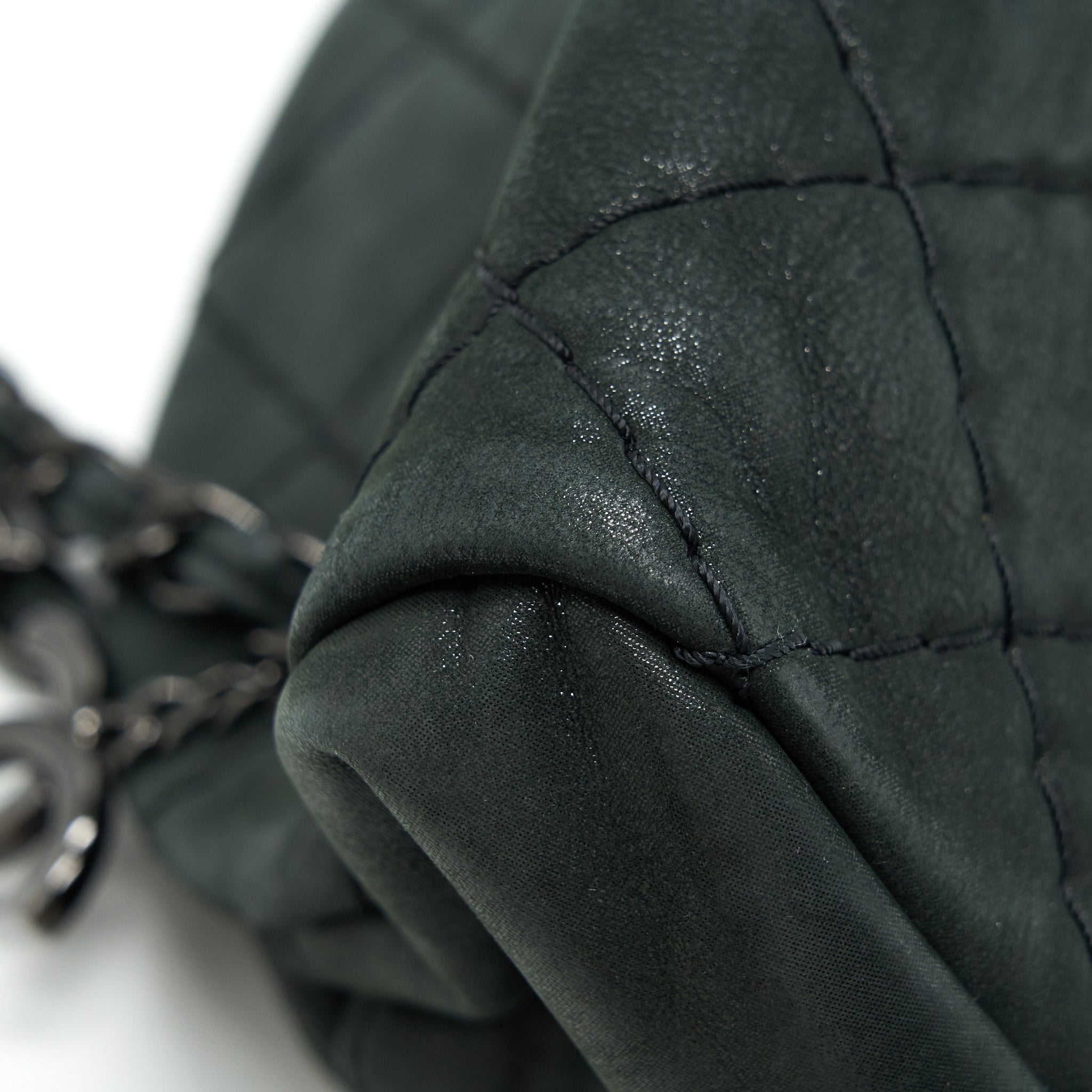 CHANEL JUST MADEMOISELLE BOWLING BAG QUILTED LEATHER IN BLACK BHW