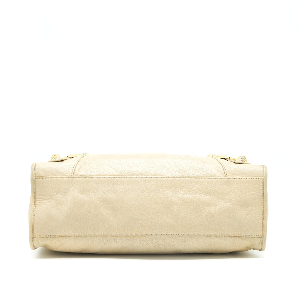 BALENCIAGA GIANT CITY BAG BEIGE GHW