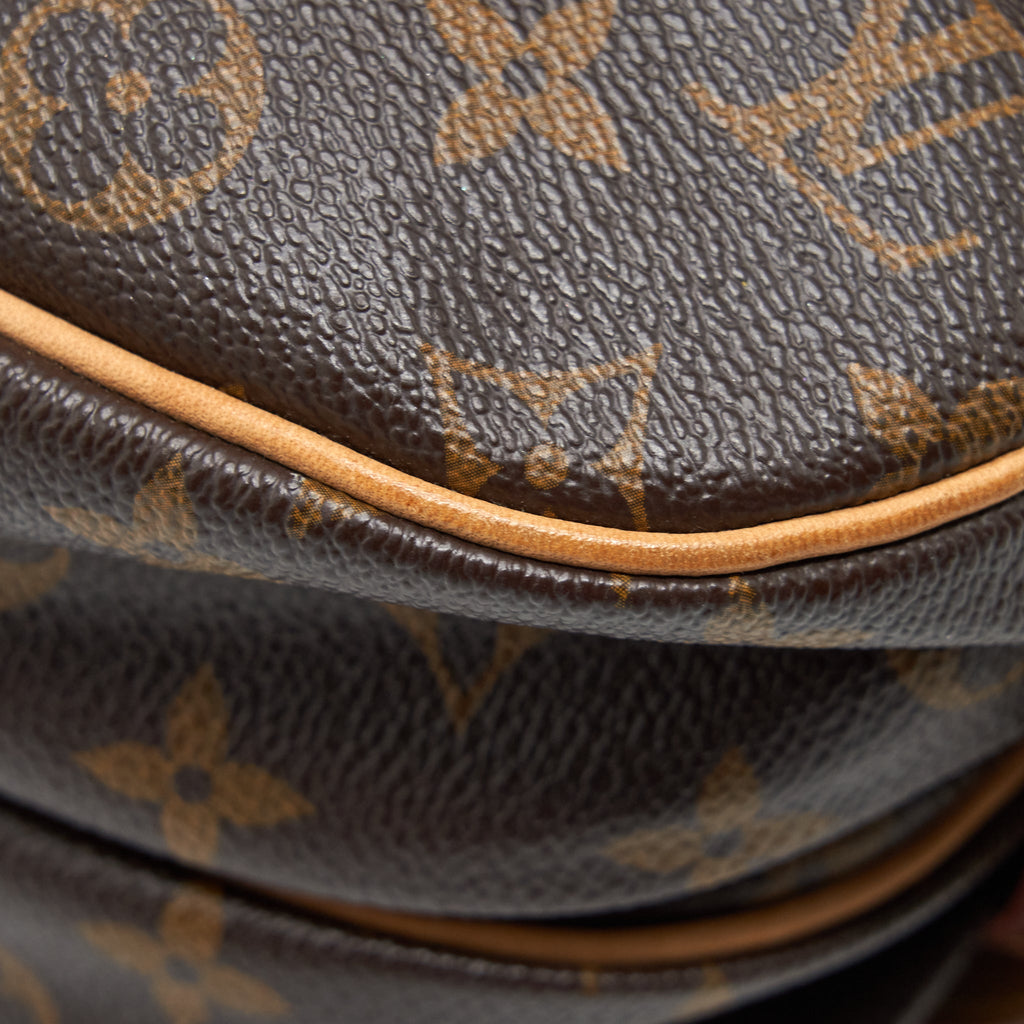 LOUIS VUITTON VINTAGE DOUBLE SIDE CROSSBODY BAG MONOGRAM CANVAS GHW