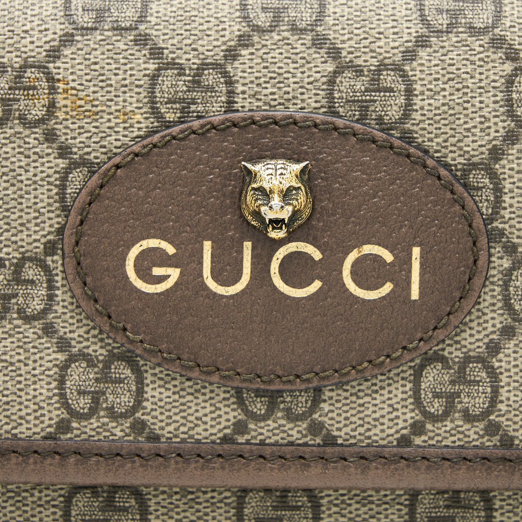 GUCCI NEO VINTAGE GG SUPREME BELT BAG CANVAS GHW