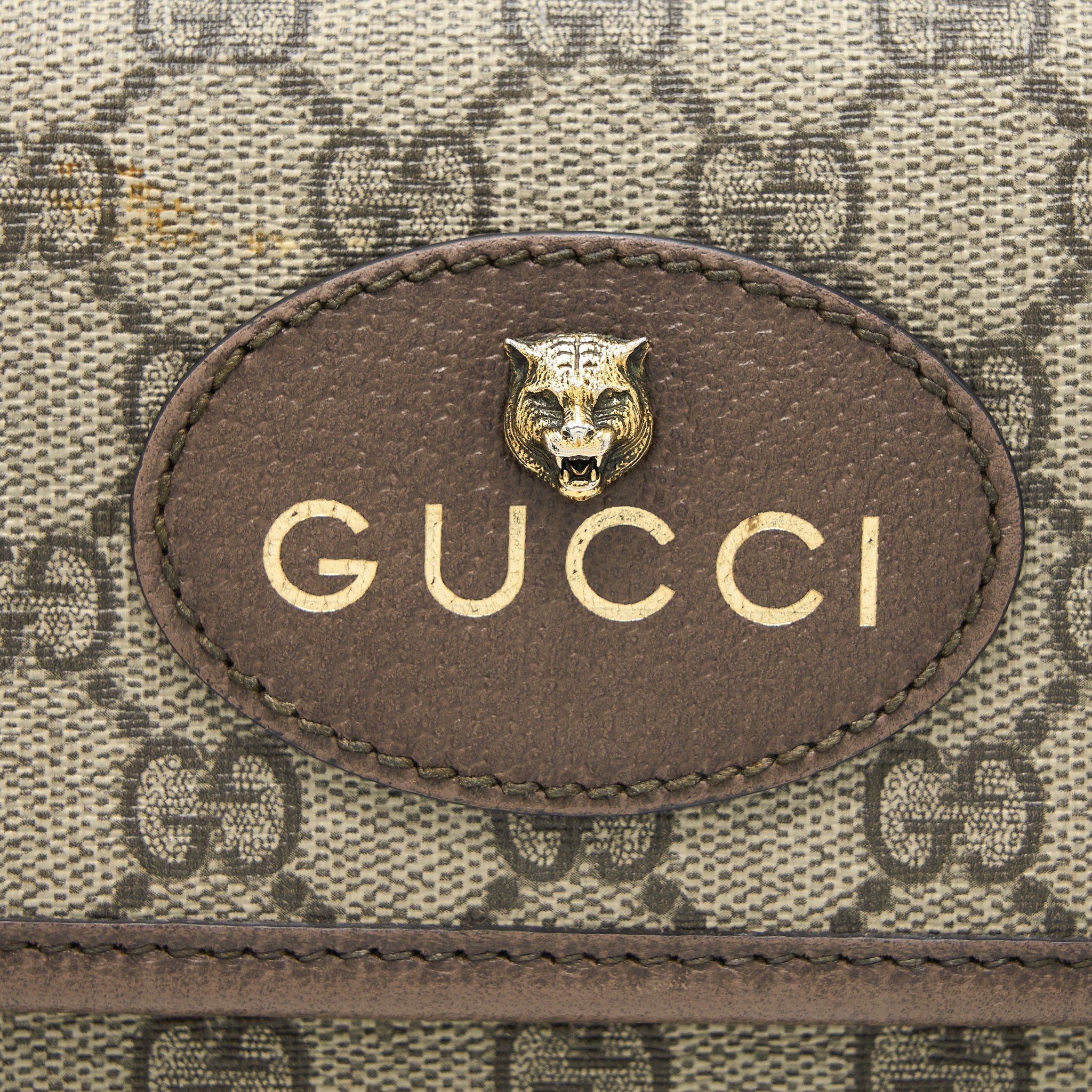 GUCCI NEO VINTAGE GG SUPREME BELT BAG CANVAS GHW