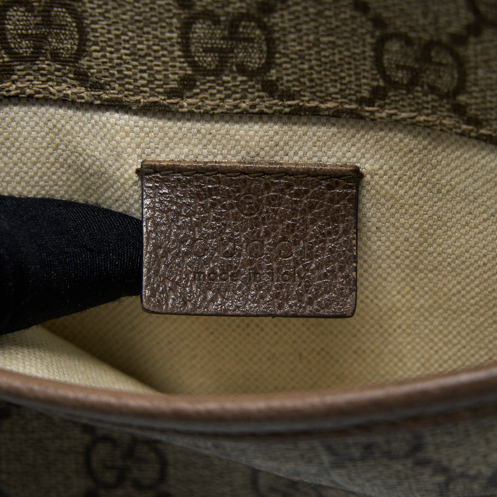 GUCCI NEO VINTAGE GG SUPREME BELT BAG CANVAS GHW