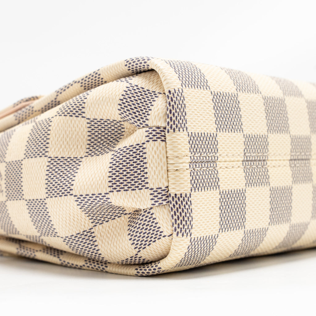LOUIS VUITTON CROISETTE DAMIER AZUR CANVAS GHW