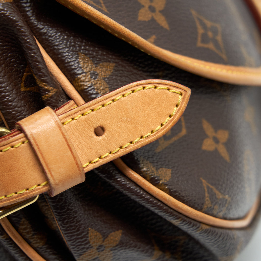 LOUIS VUITTON VINTAGE DOUBLE SIDE CROSSBODY BAG MONOGRAM CANVAS GHW