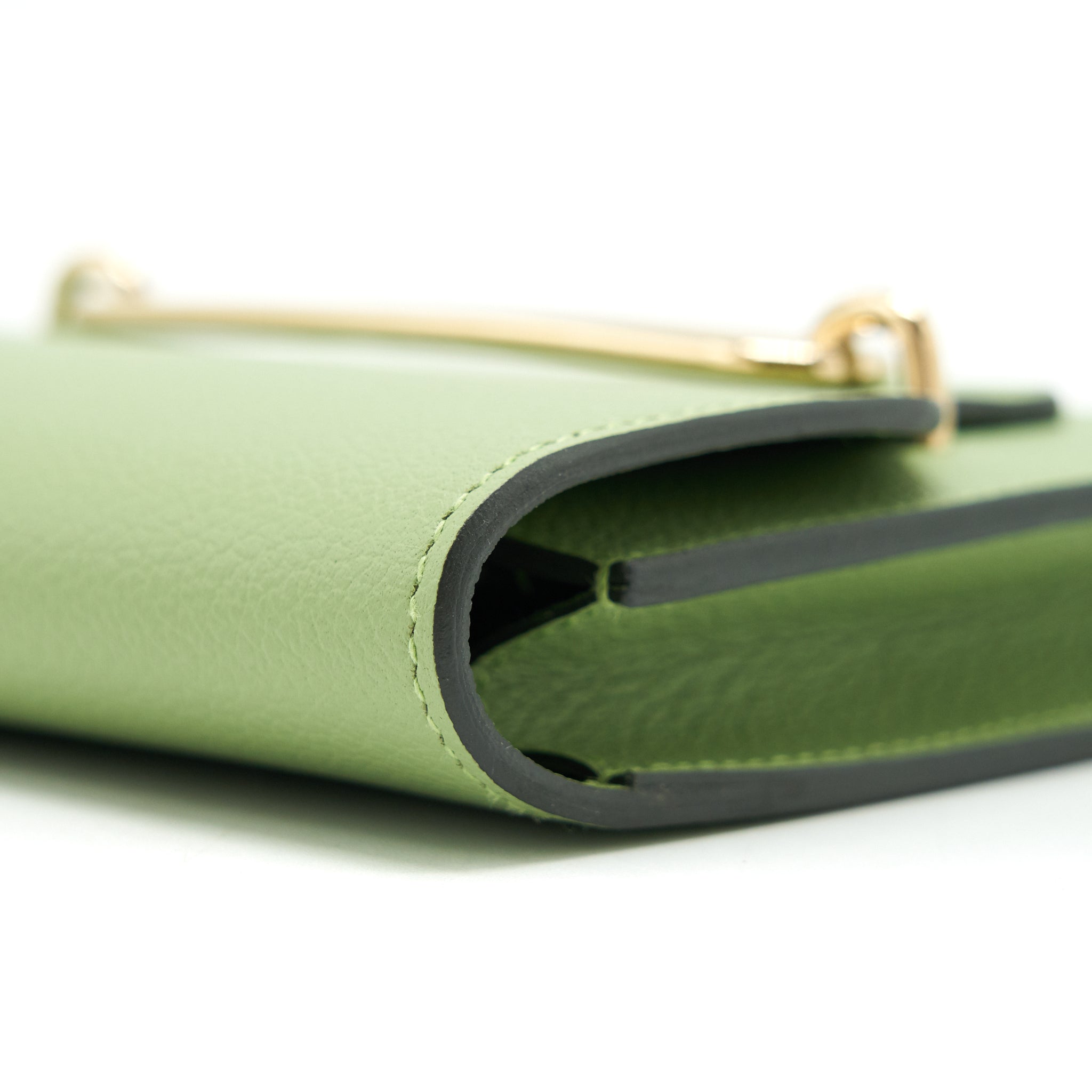 HERMES ROULIS SLIM EVERCOLOR VERT CRIQUET GHW