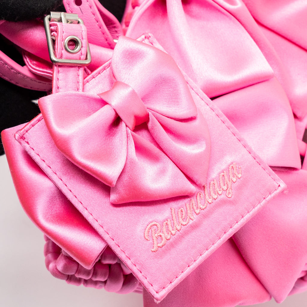BALENCIAGA MINI TOTE BAG 2023S VALENTINE’S DAY LIMITED EDITION FABRIC PINK SHW