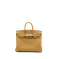 HERMES BIRKIN 25 TOGO U8 BRONZE/ T0 BLUE BRUME SHW