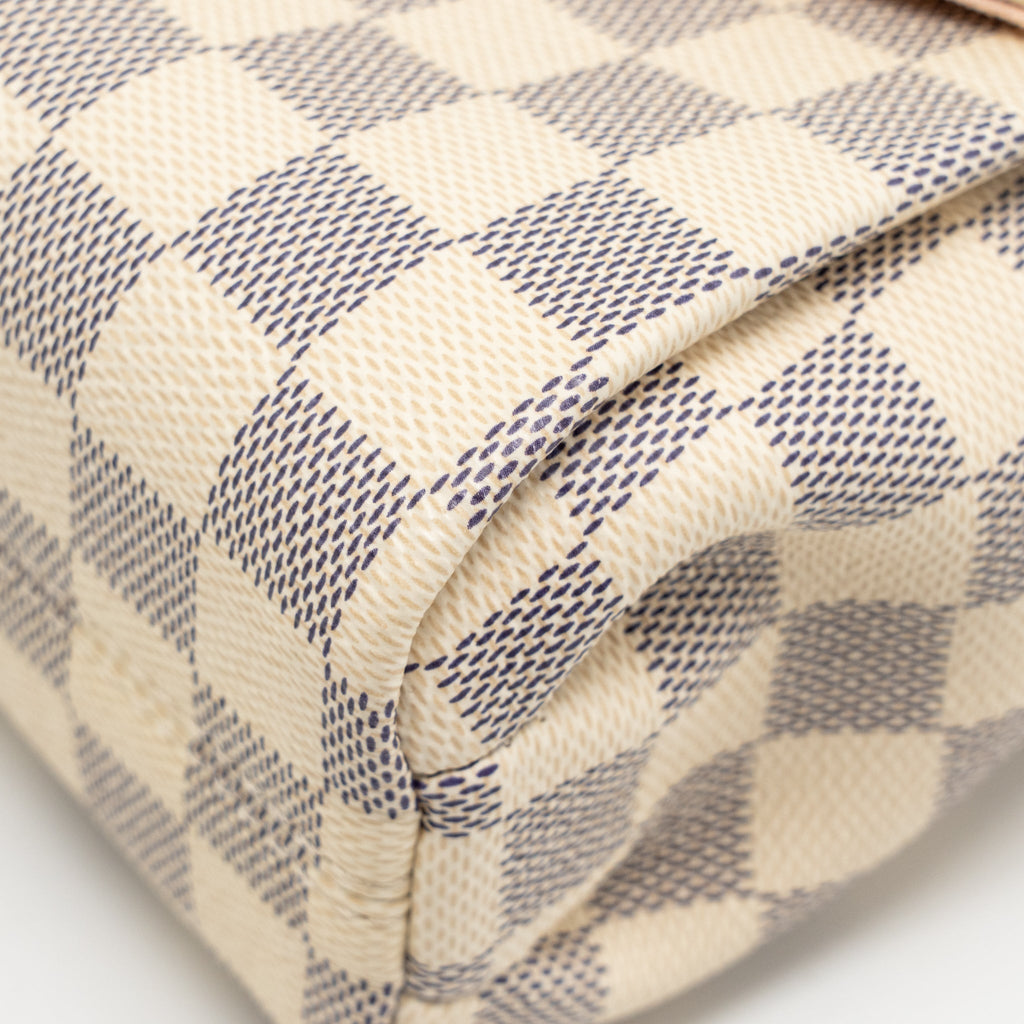 LOUIS VUITTON CROISETTE DAMIER AZUR CANVAS GHW