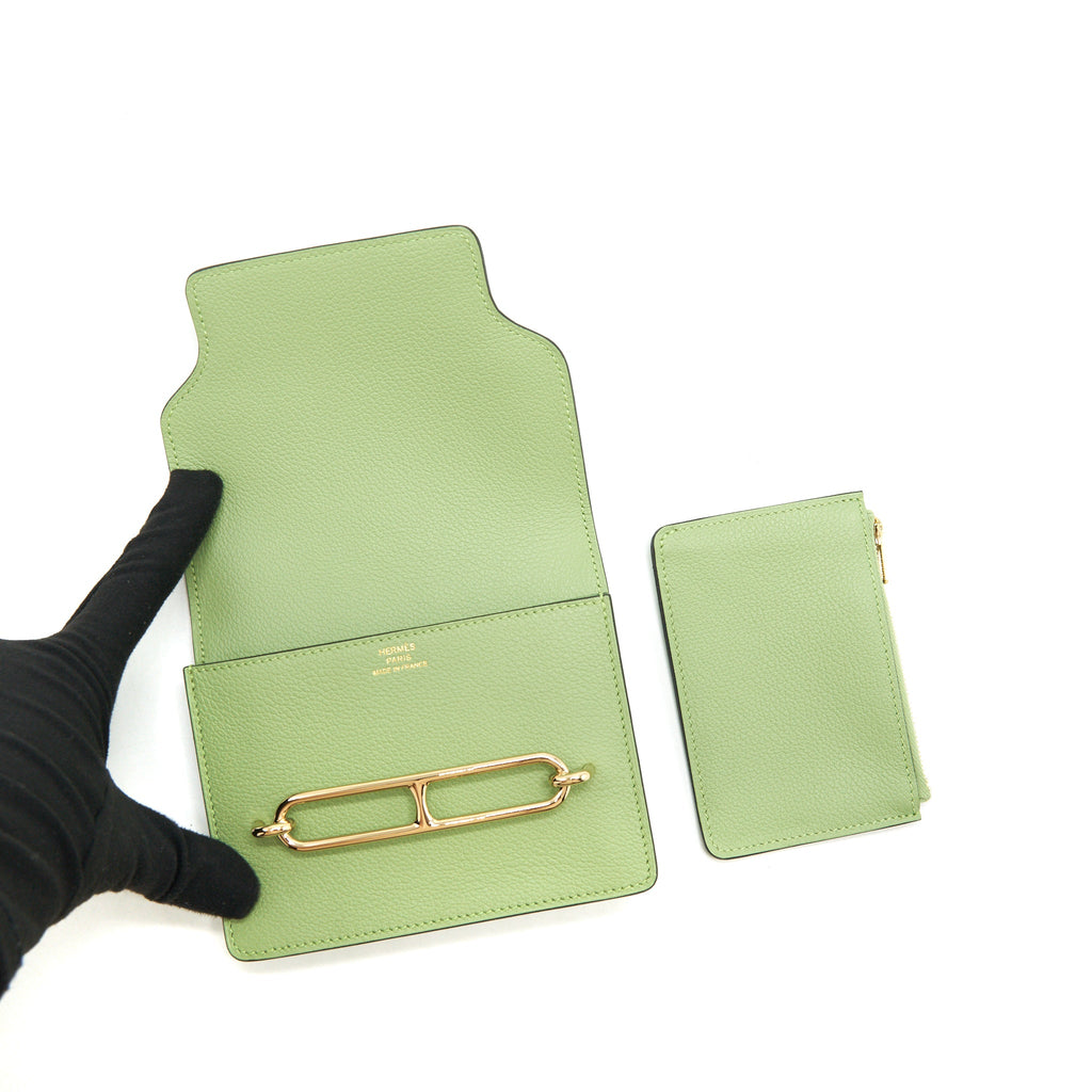 HERMES ROULIS SLIM EVERCOLOR VERT CRIQUET GHW