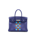 HERMES BIRKIN 30 TRESSAGE SWIFT BLEU/ENCRE SHW