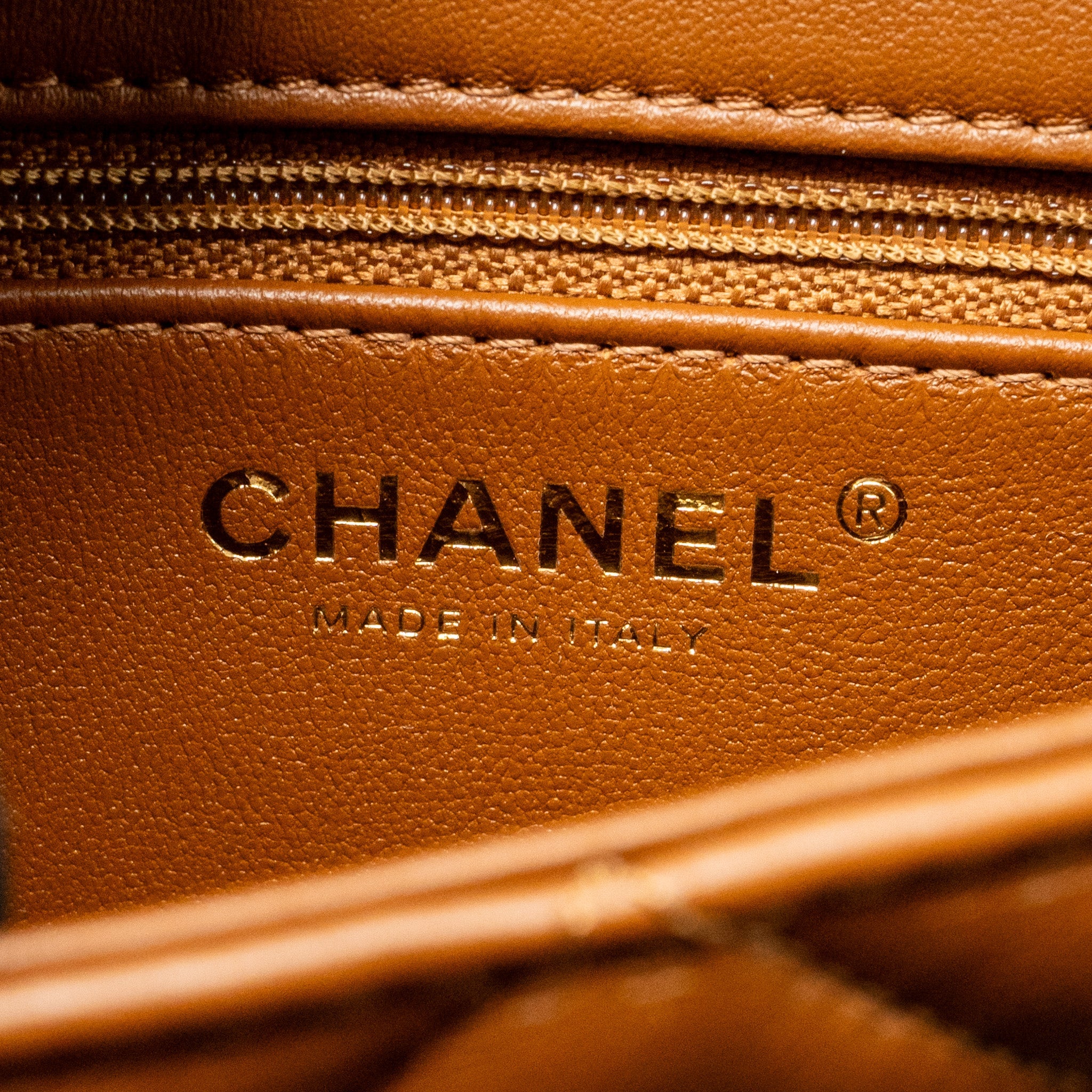 CHANEL MINI SHEARLING FLAP BAG LAMBSKIN DARK BROWN GHW (MICROCHIP)