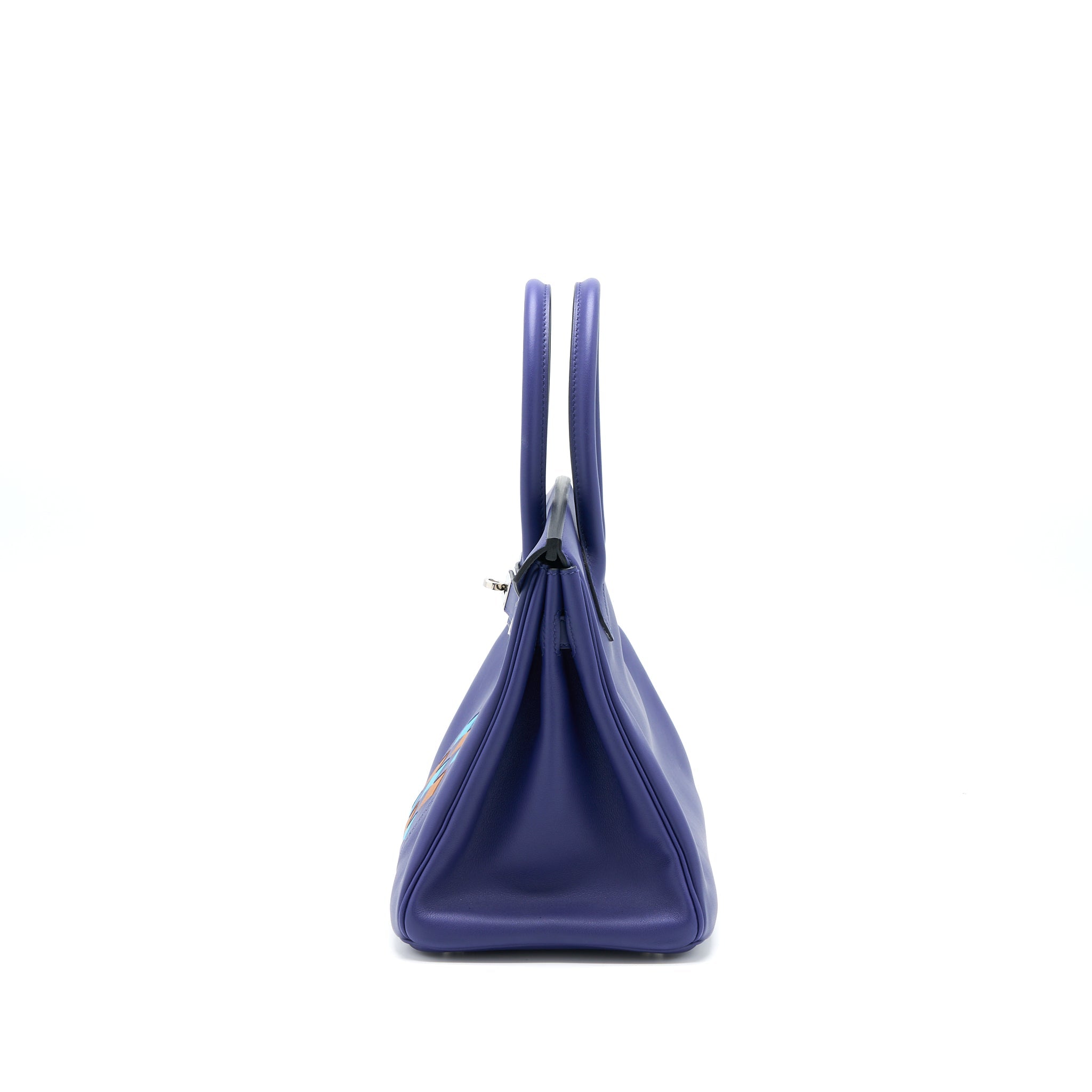 HERMES BIRKIN 30 TRESSAGE SWIFT BLEU/ENCRE SHW
