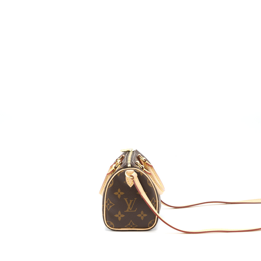 LOUIS VUITTON NANO SPEEDY MONOGRAM CANVAS GHW