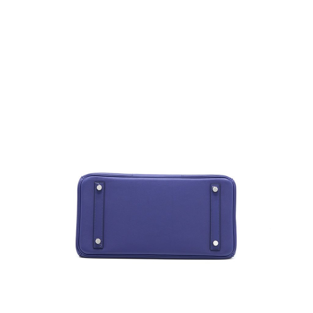 HERMES BIRKIN 30 TRESSAGE SWIFT BLEU/ENCRE SHW