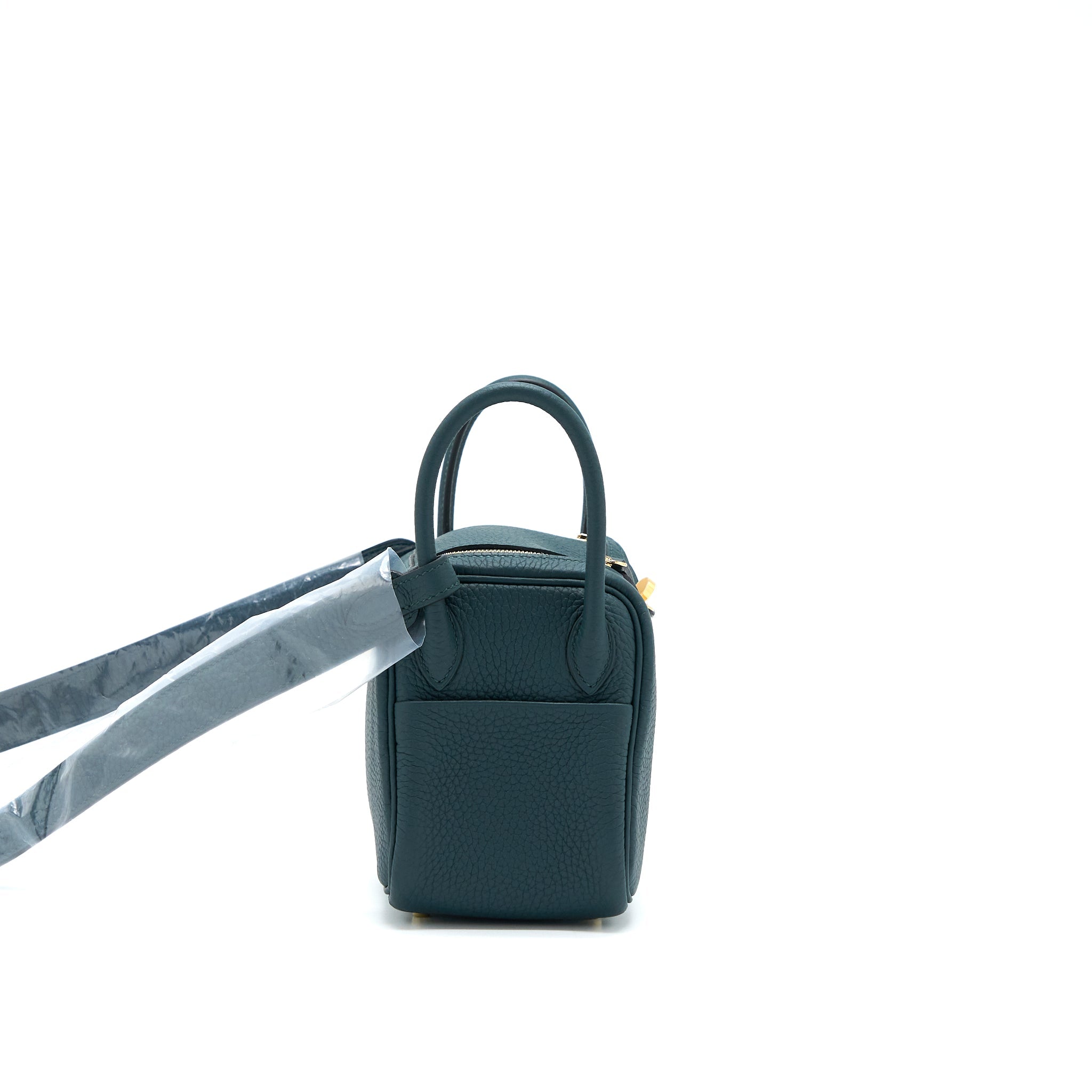 HERMES MINI LINDY CLEMENCE 6O VERT CYPRES GHW