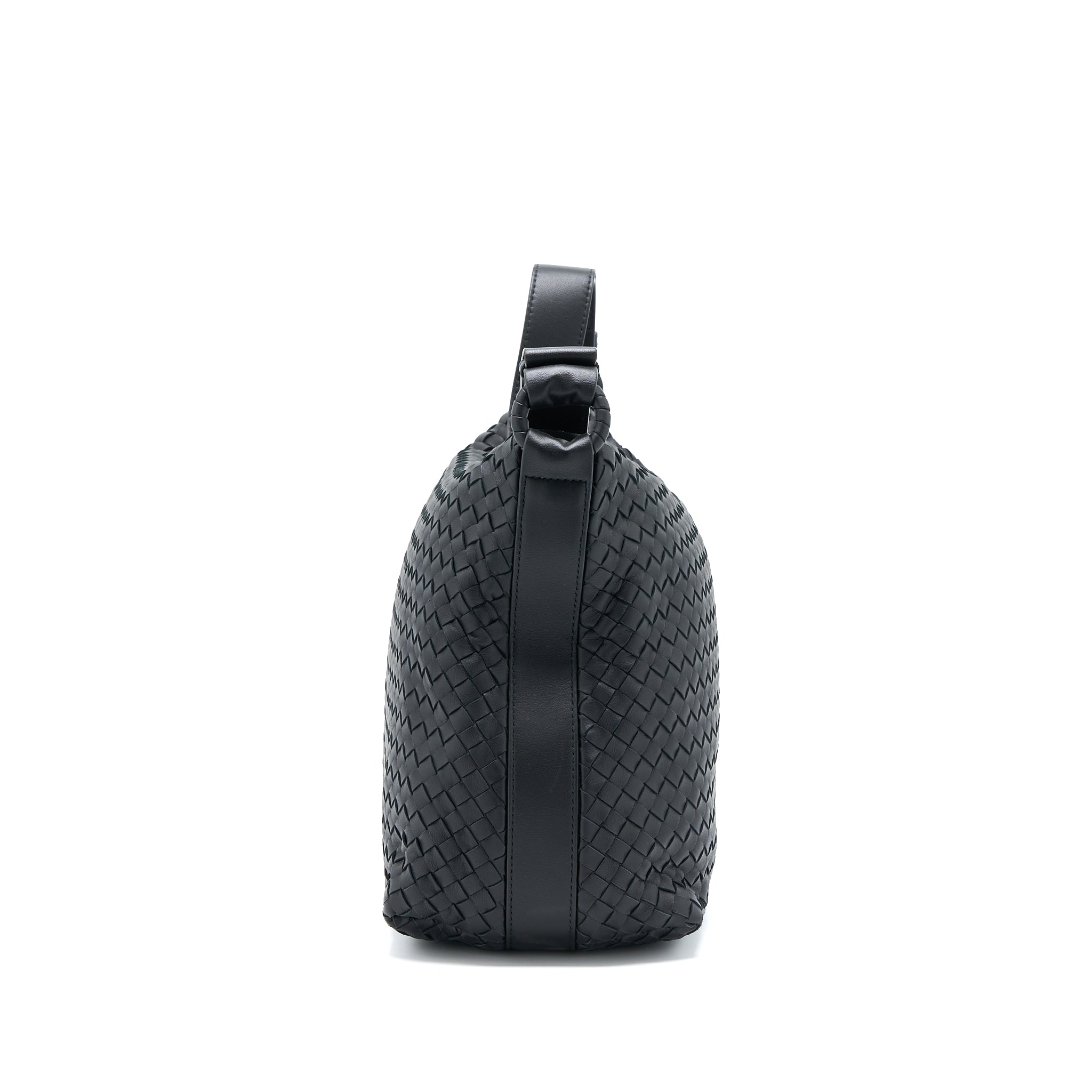 BOTTEGA VENETA HOBO BAG INTRECCIATO BLACK