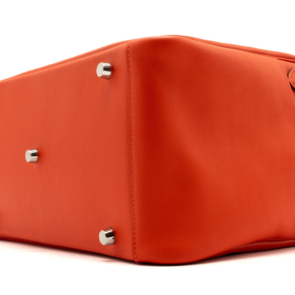 HERMES LINDY 30 SWIFT LEATHER RED SHW