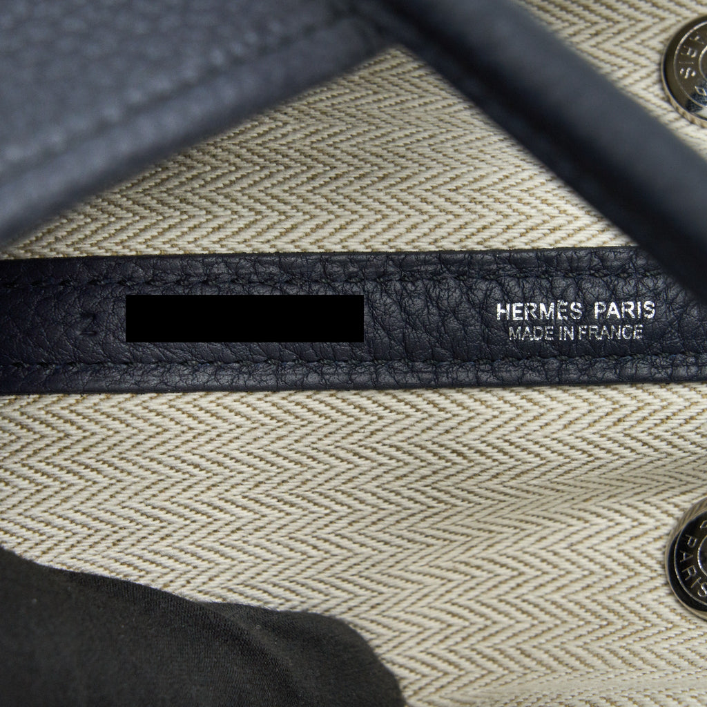 HERMES GARDEN PARTY 30 BLUE INDIGO SHW