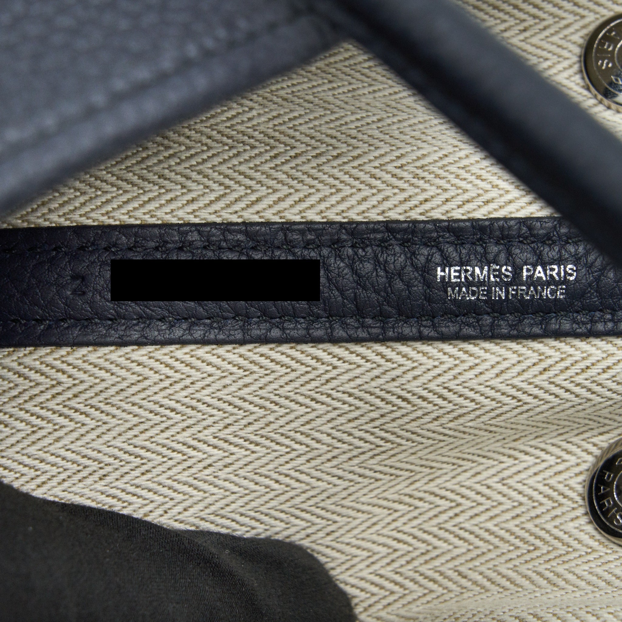 HERMES GARDEN PARTY 30 BLUE INDIGO SHW