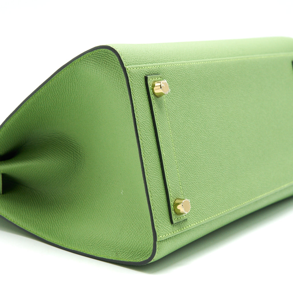 HERMES BIRKIN 30 SELLIER VERT CRIQUET GHW EPSOM LEATHER