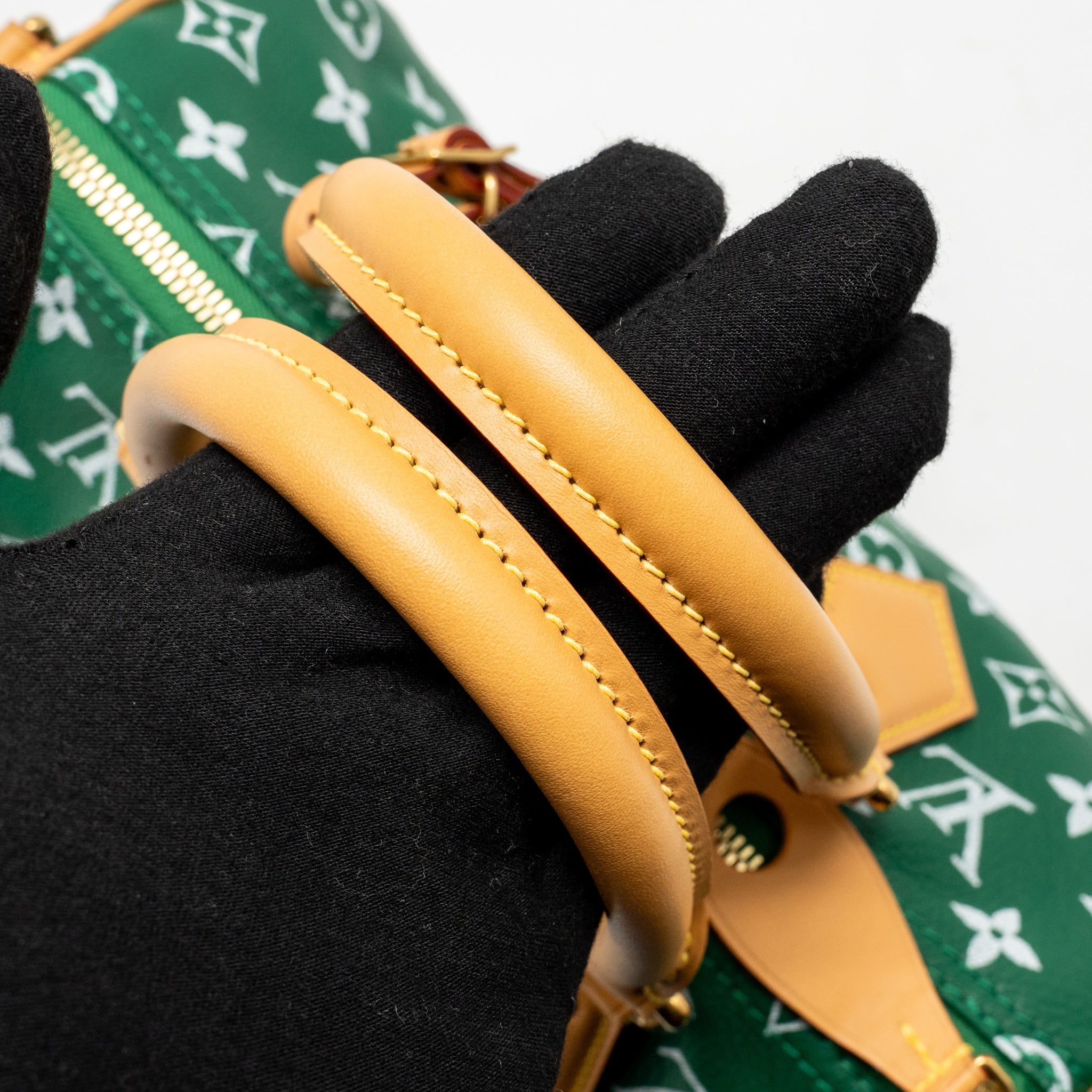 LOUIS VUITTON SPEEDY P9 BANDOULIERE 25 SOFT CALFSKIN GREEN GHW