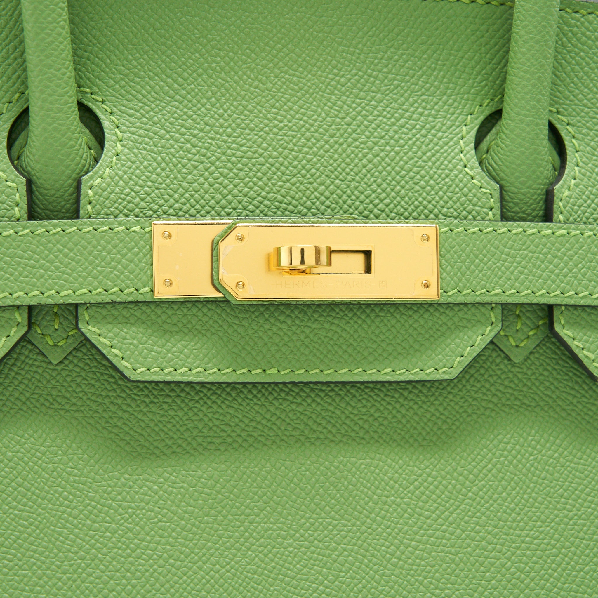 HERMES BIRKIN 30 SELLIER VERT CRIQUET GHW EPSOM LEATHER