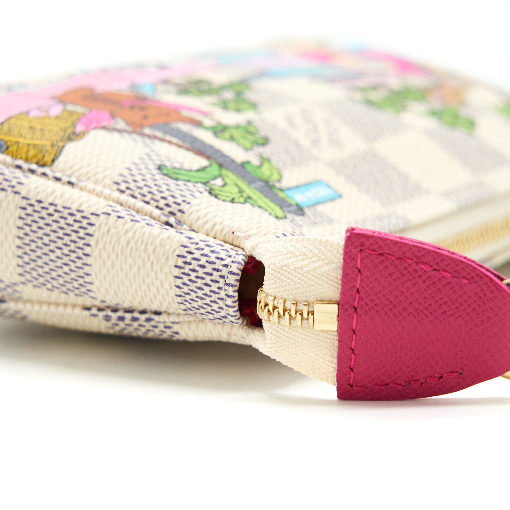 LOUIS VUITTON CHRISTMAS LIMITED MINI POCHETTE ACCESSORIES DAMIER AZUR CANVAS