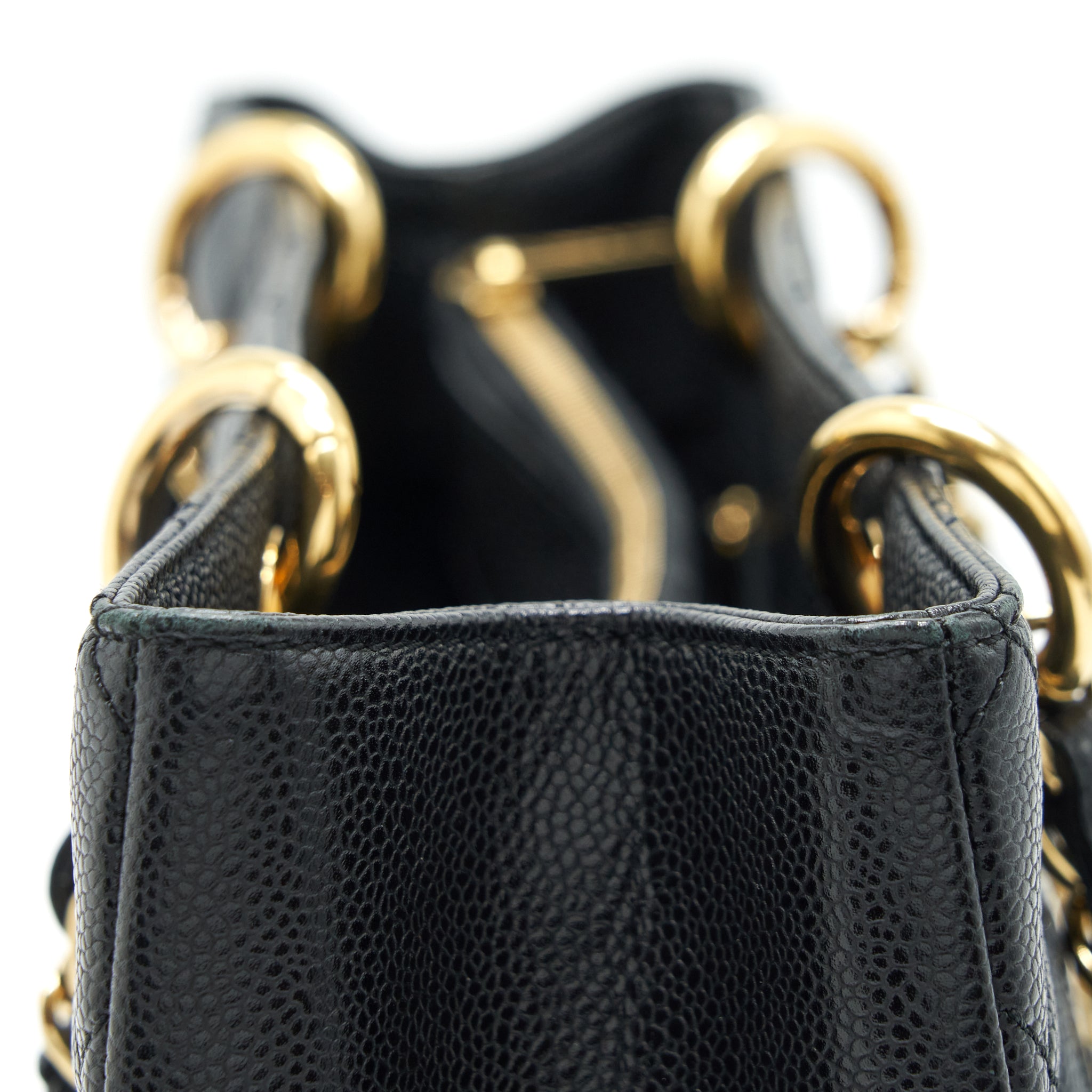 CHANEL GRAND SHOPPING TOTE CAVIAR BLACK GHW