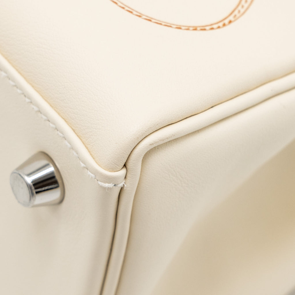 HERMES KELLY 25 IN AND OUT SWIFT IMPRIME NATA/MULTICOLOUR SHW
