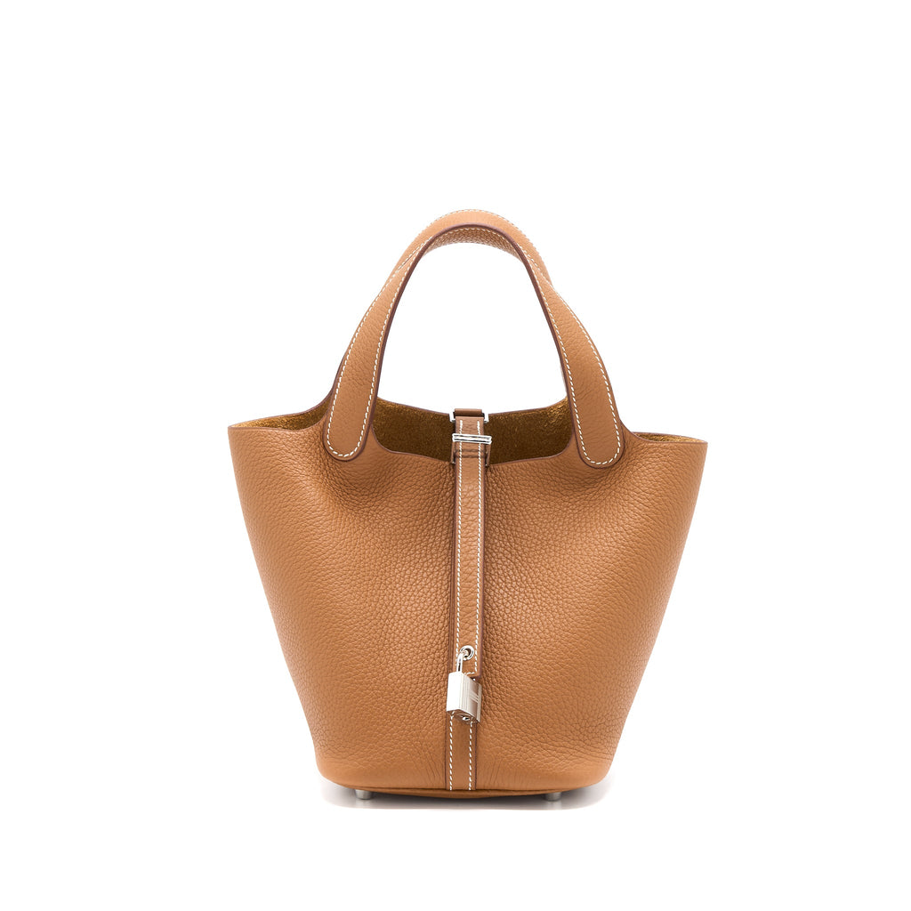 HERMES PICOTIN 18 LOCK BAG CLEMENCE GOLD SHW