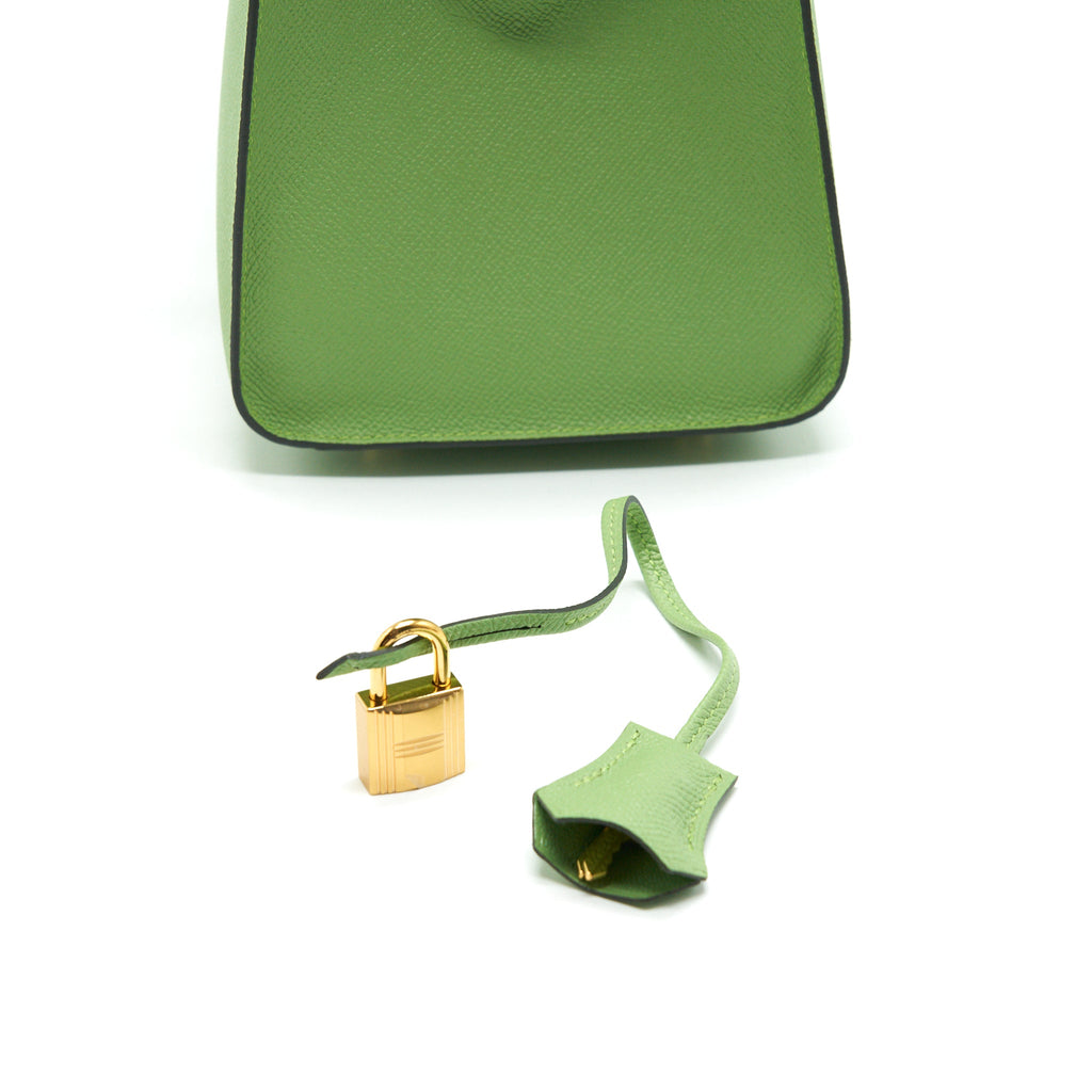 HERMES BIRKIN 30 SELLIER VERT CRIQUET GHW EPSOM LEATHER