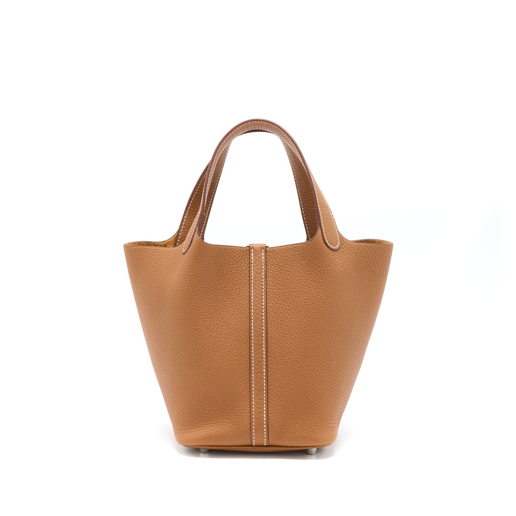 HERMES PICOTIN 18 LOCK BAG CLEMENCE GOLD SHW