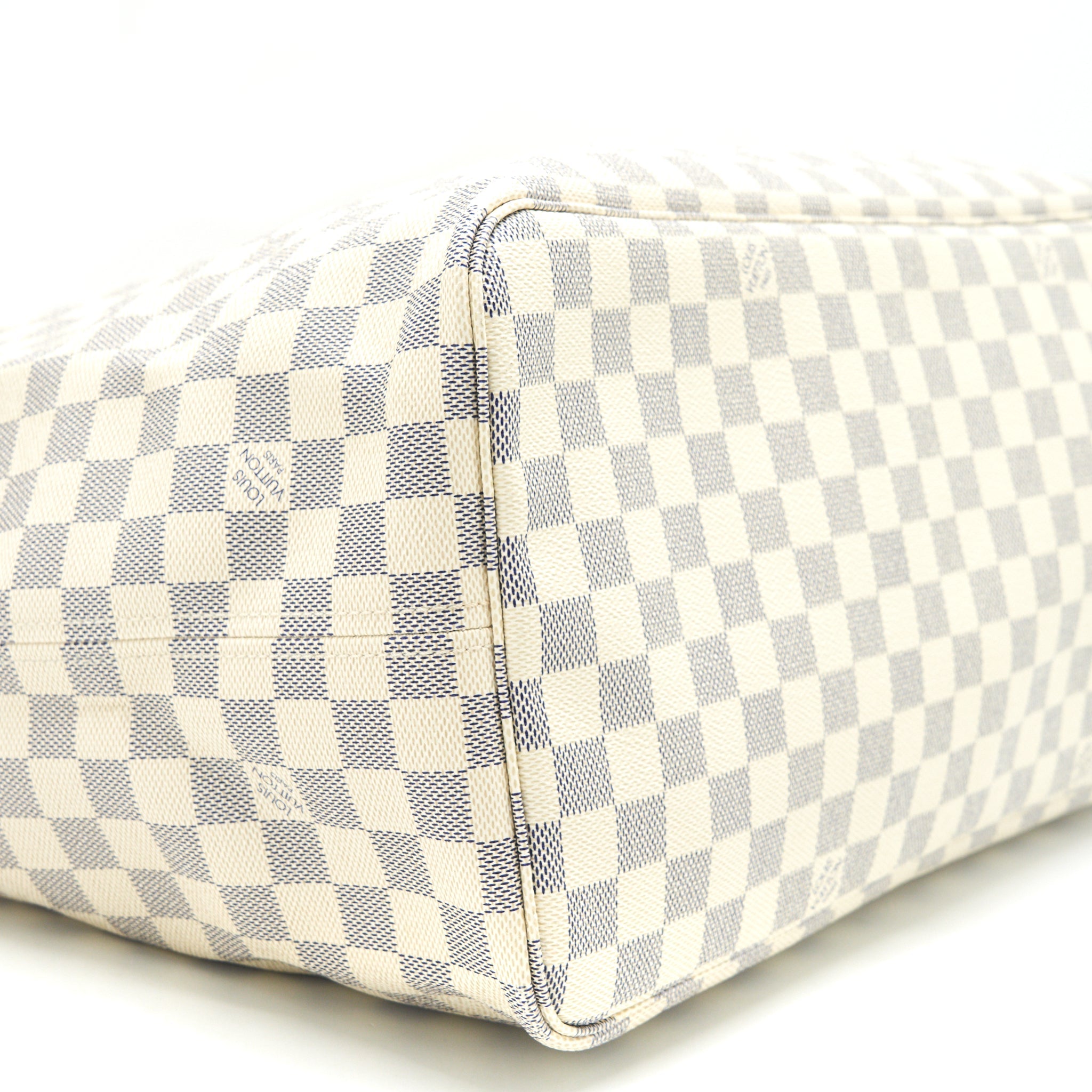 LOUIS VUITTON NEVERFULL GM DAMIER AZUR CANVAS
