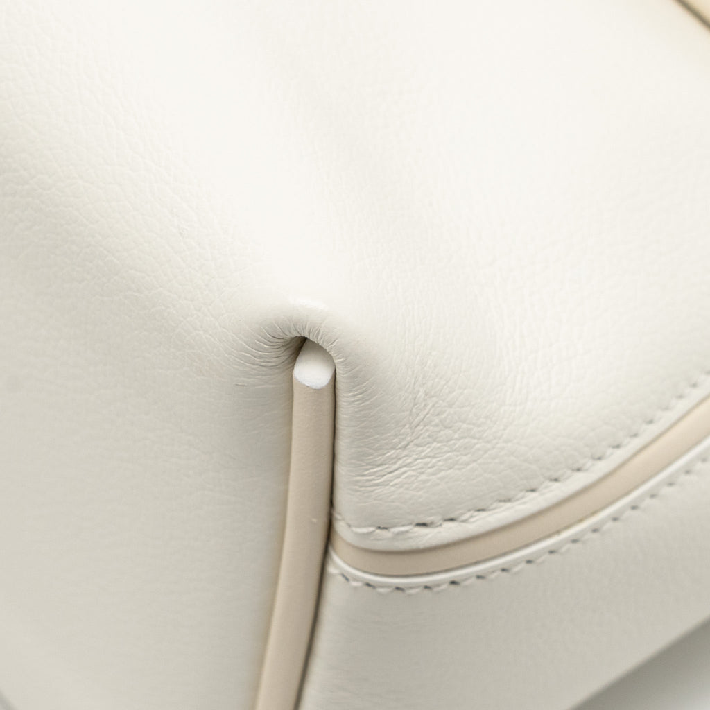 HERMES MINI 2424 24/24-21 BAG EVERCOLOR/SWIFT BLANC/NATA GHW