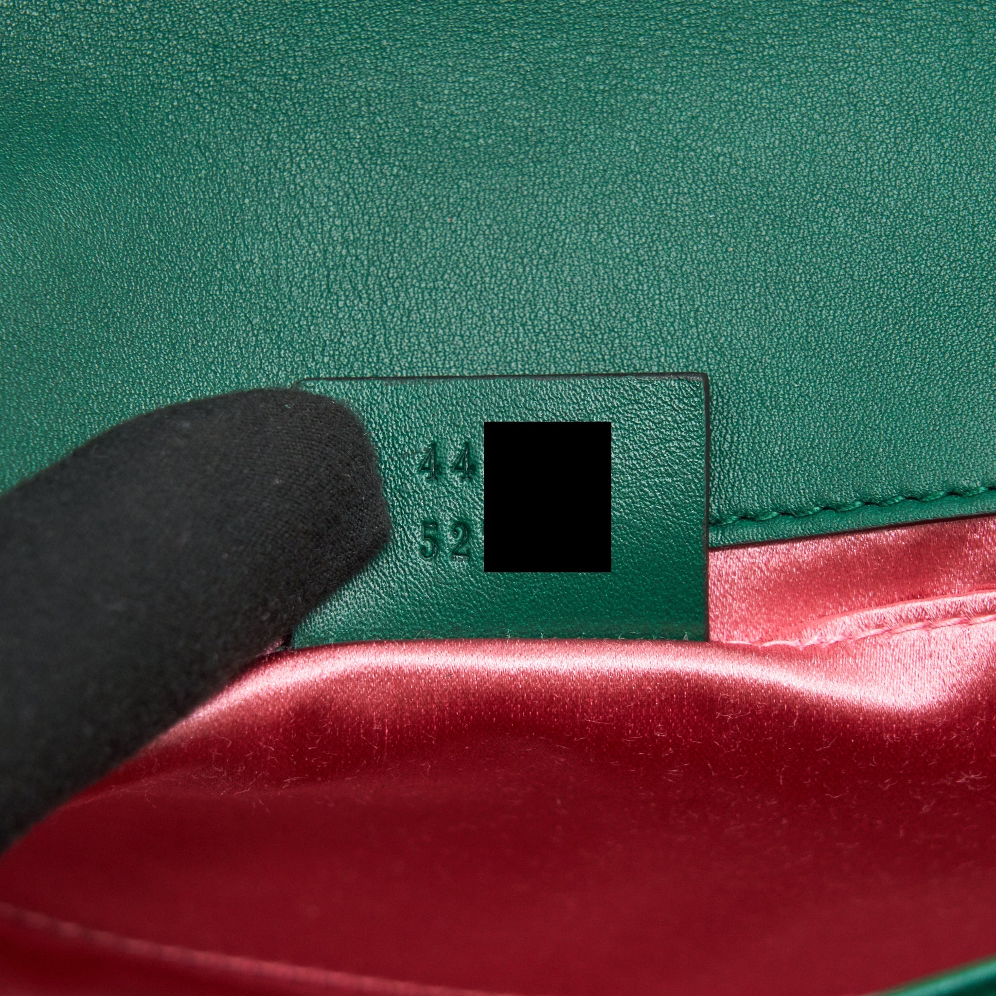 GUCCI MINI MARMONT BAG VELVET GREEN GHW