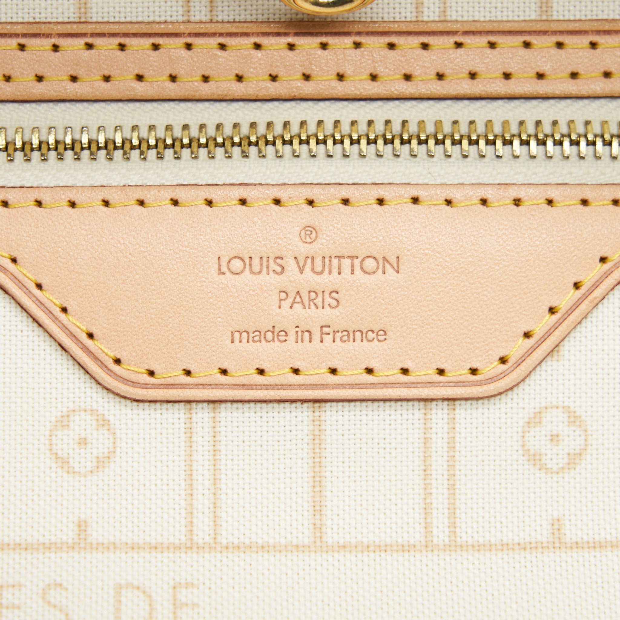 LOUIS VUITTON NEVERFULL GM DAMIER AZUR CANVAS