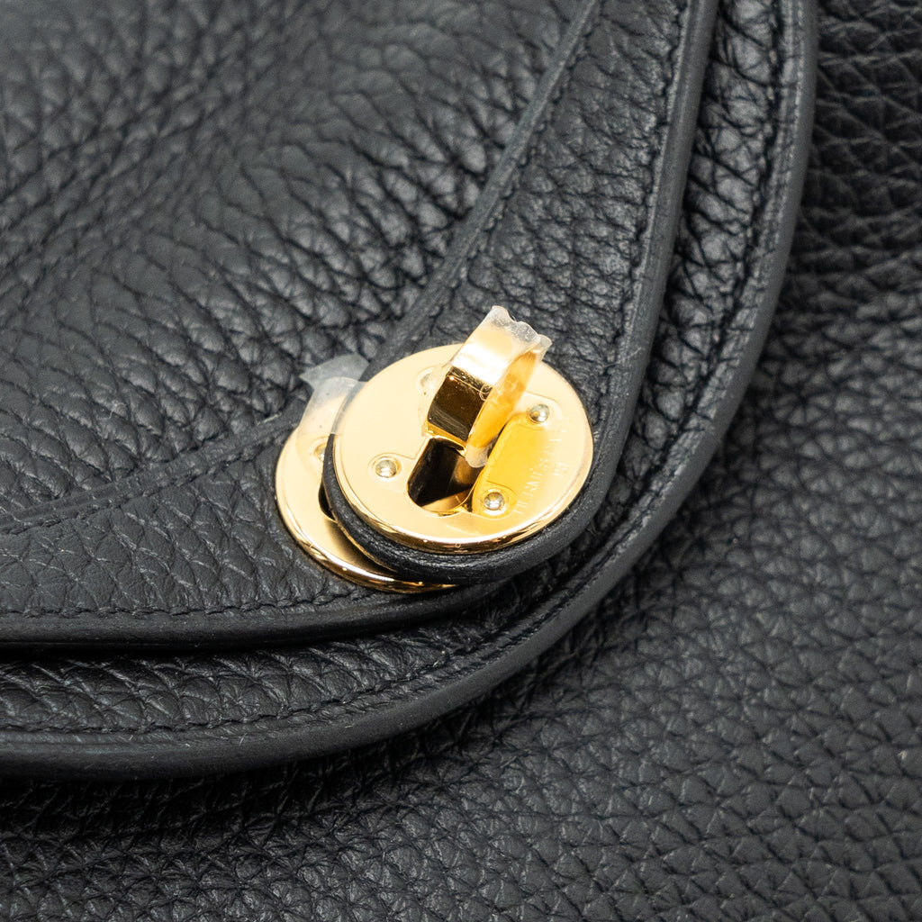 HERMES MINI LINDY CLEMENCE BLACK GHW