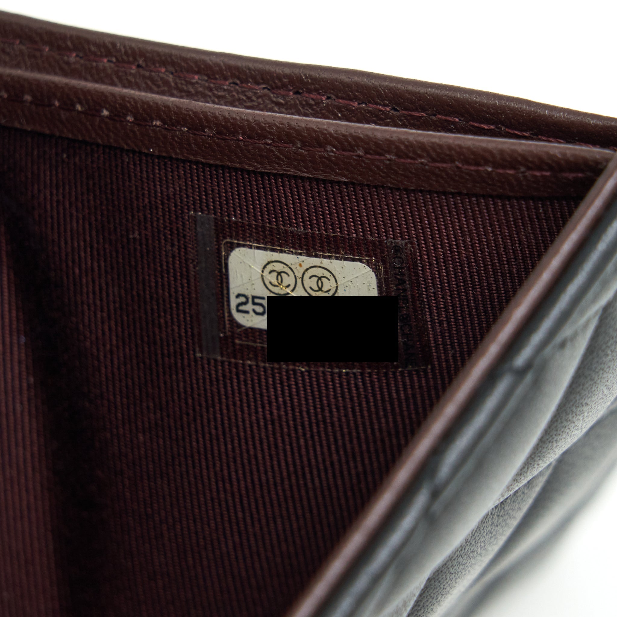 CHANEL CLASSIC FLAP WALLET LAMBSKIN BLACK GHW