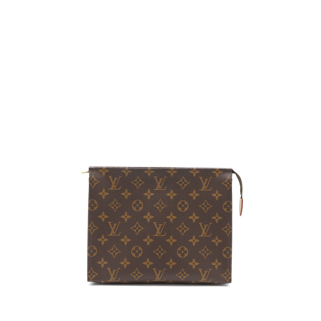 LOUIS VUITTON TOILETRY POCHETTE 26 MONOGRAM CANVAS GHW
