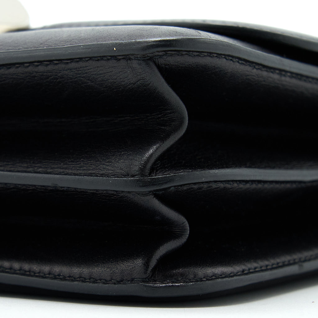 HERMES 2002 20 BAG EVERGRAIN BLACK SHW