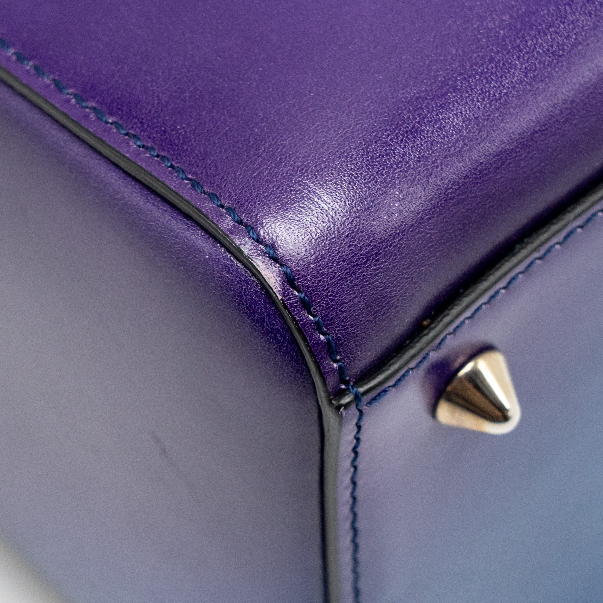 DIOR MEDIUM LADY DIOR BOX CALFSKIN GRADIENT BLUE/PURPLE/GREEN SHW