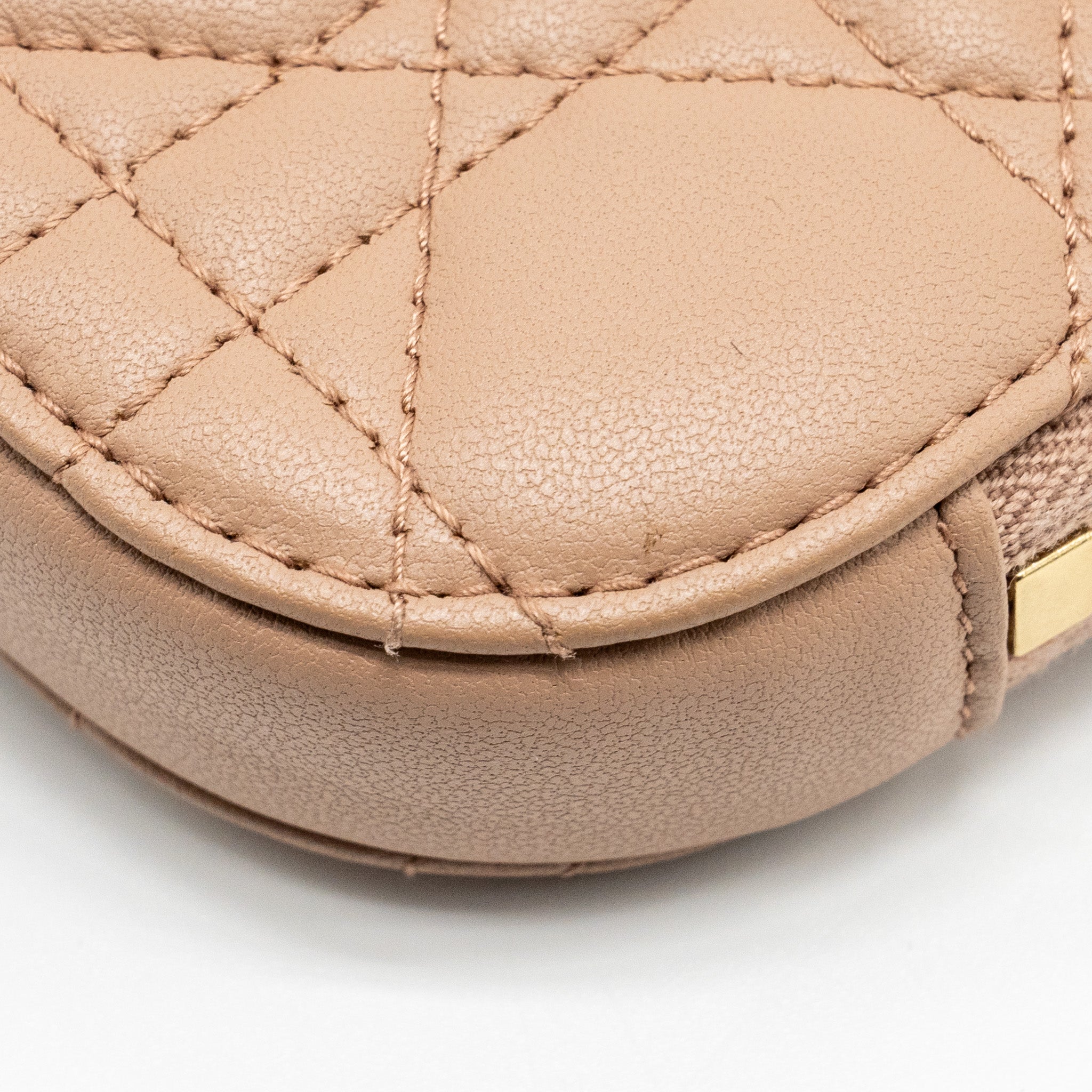 DIOR LADY DIOR CALL'IN DIOR PHONE HOLDER LAMBSKIN DUSTY PINK LGHW