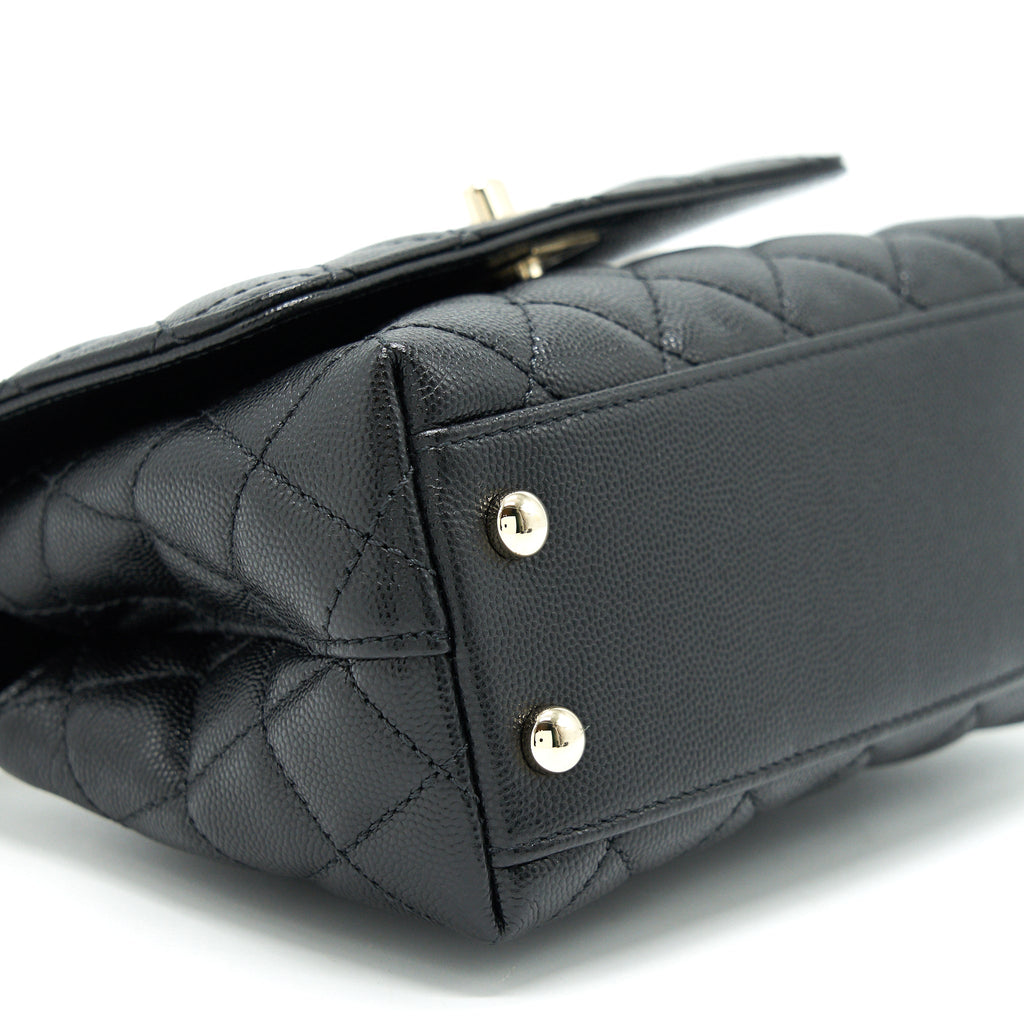 CHANEL EXTRA MINI COCO HANDLE BLACK LGHW