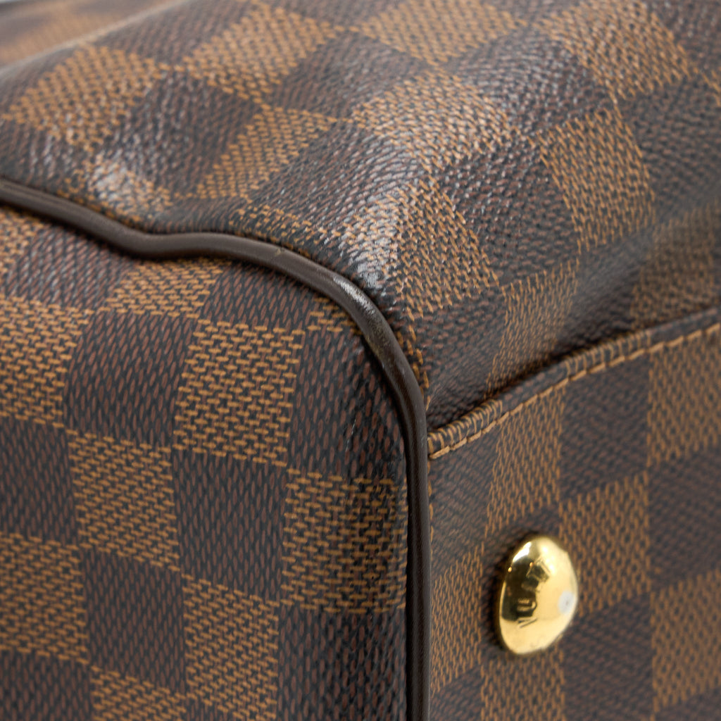 LOUIS VUITTON TREVI BAG DAMIER EBENE CANVAS GHW