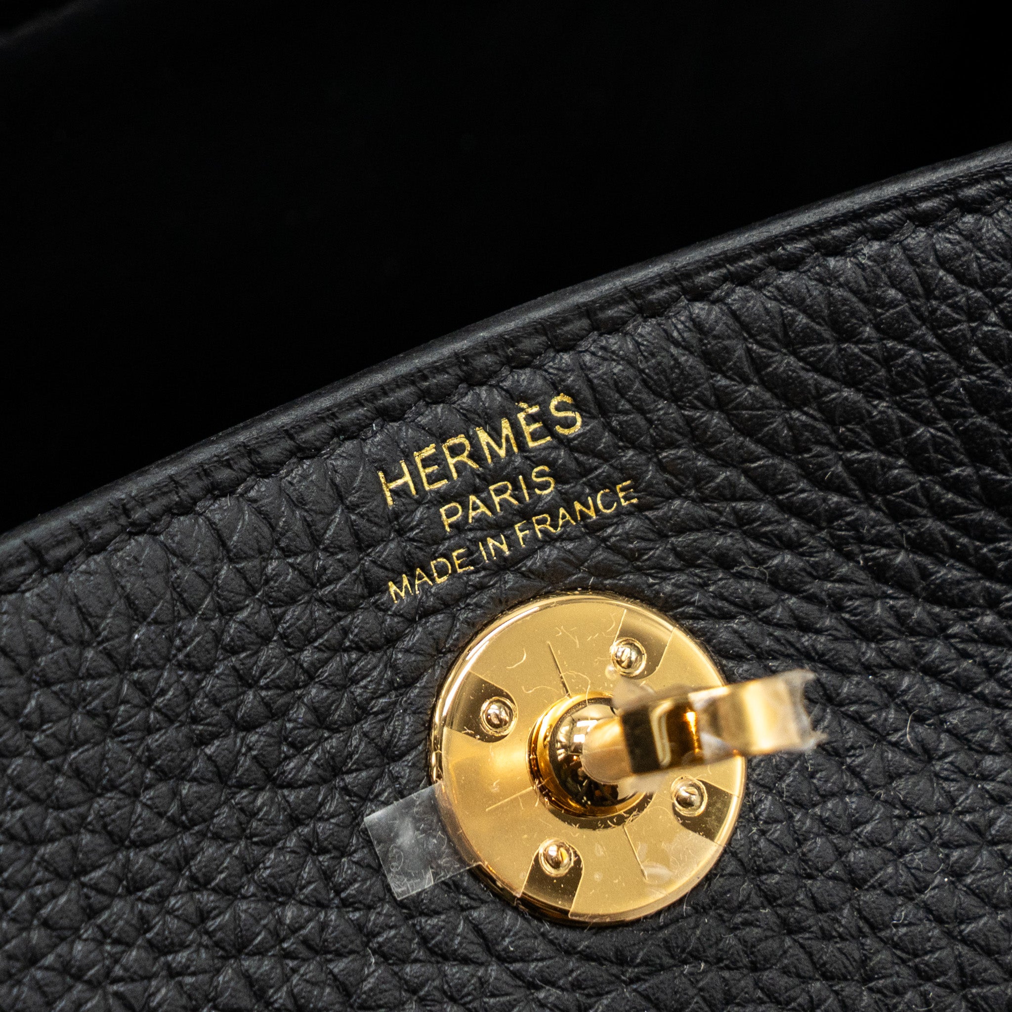 HERMES MINI LINDY CLEMENCE BLACK GHW