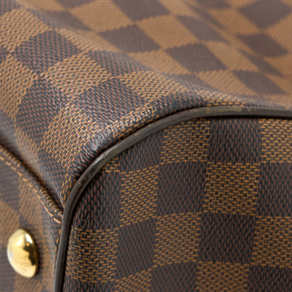 LOUIS VUITTON TREVI BAG DAMIER EBENE CANVAS GHW