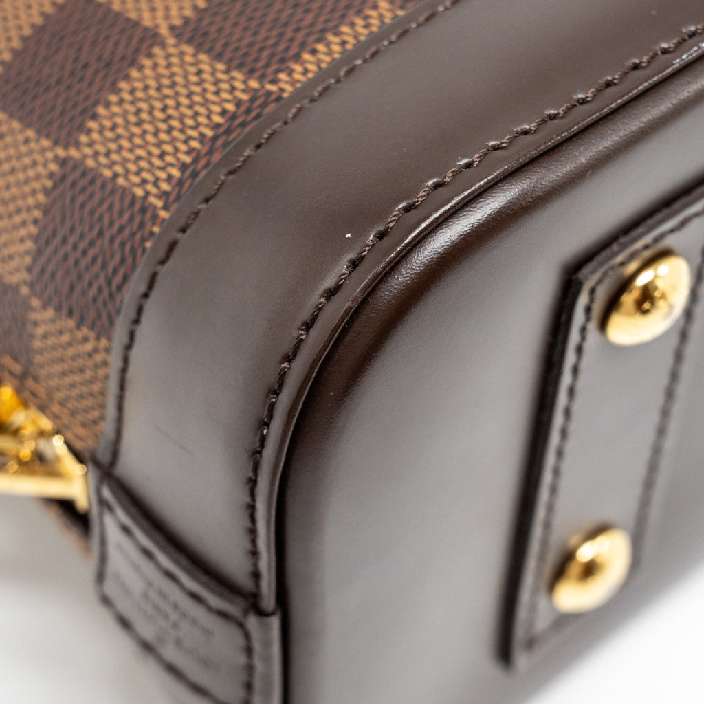 LOUIS VUITTON ALMA BB DAMIER EBENE CANVAS GHW