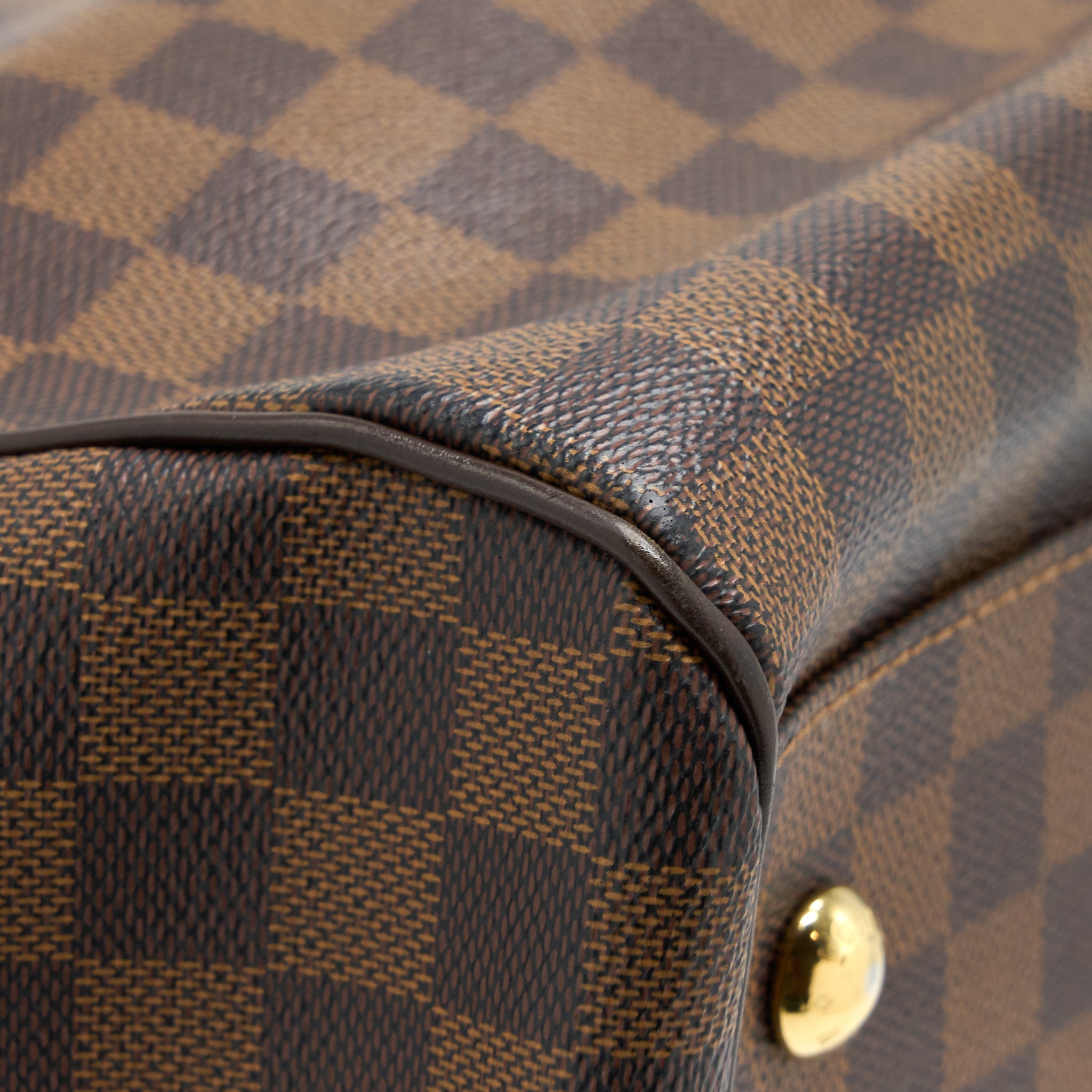 LOUIS VUITTON TREVI BAG DAMIER EBENE CANVAS GHW