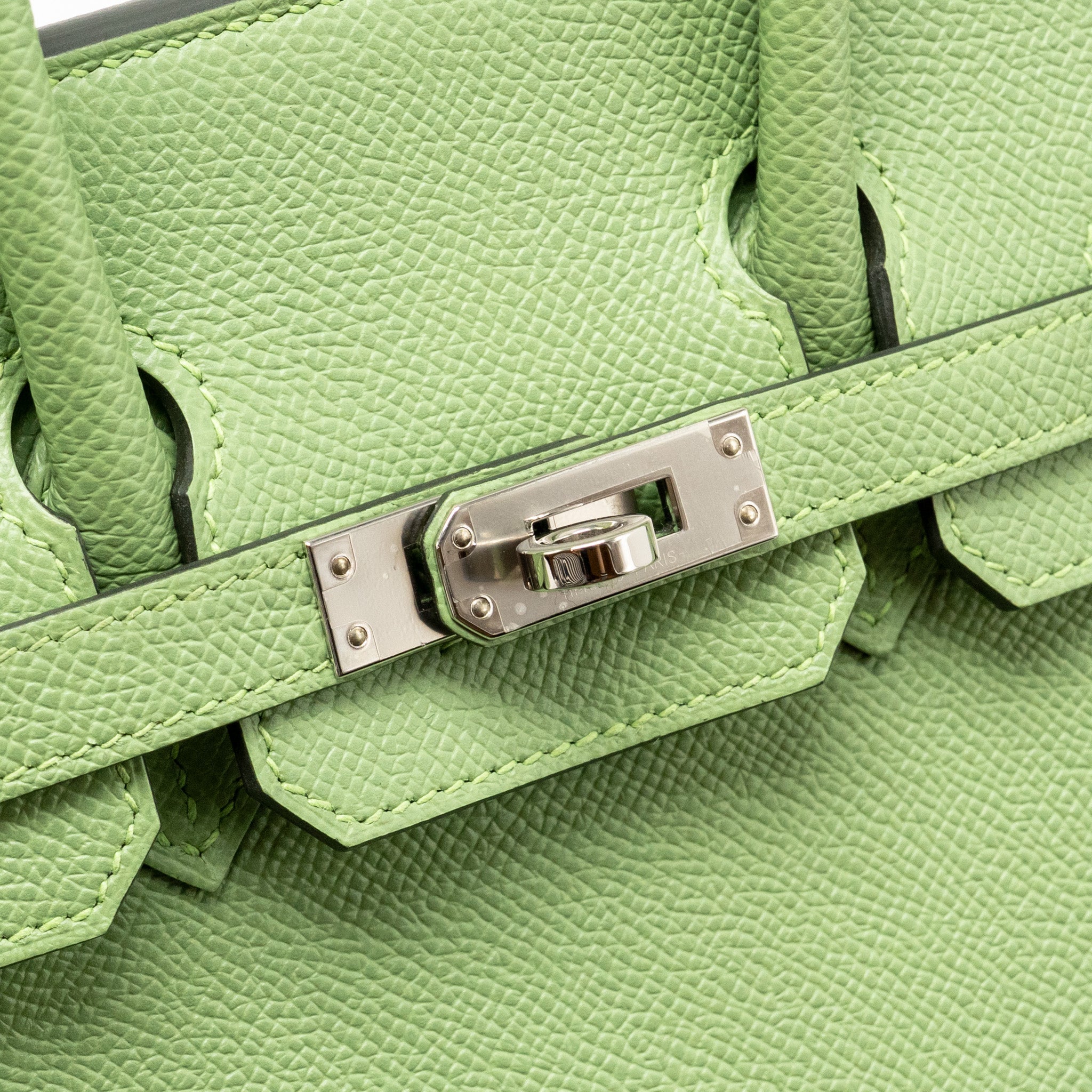 HERMES BIRKIN 25 EPSOM VERT CRIQUET SHW