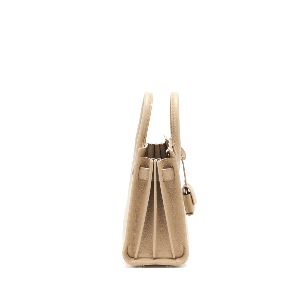SAINT LAURENT SAC DE JOUR IN NANO SIZE BEIGE SHW